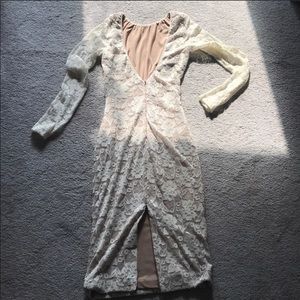 White Lace Dress- Small